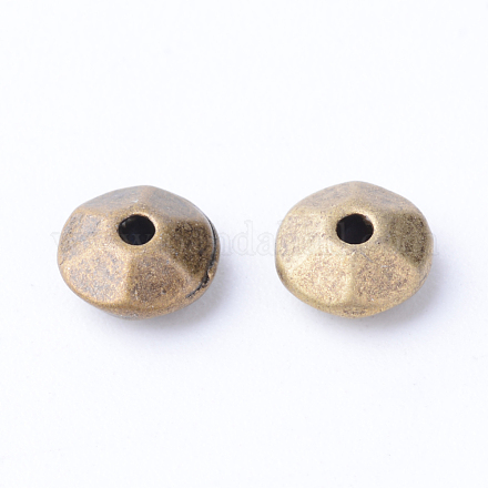 Séparateurs perles en alliage de style tibétain X-TIBE-Q063-31AB-NR-1
