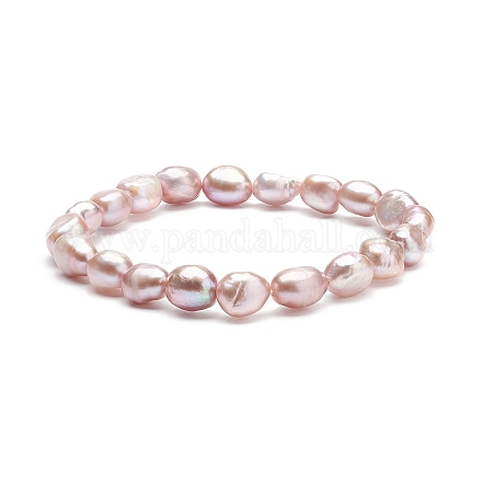 Stretch-Armband aus natürlichen Perlen für Frauen BJEW-JB08868-04-1