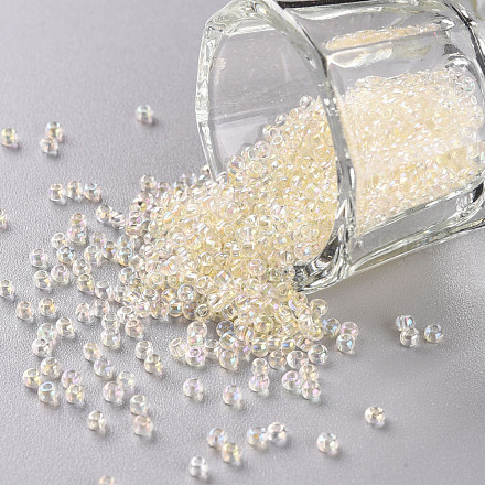 11/0 Grade A Transparent Glass Seed Beads X-SEED-N001-E-301-1