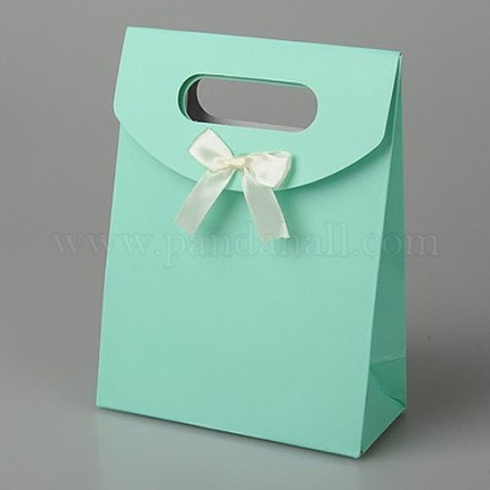 Paper Gift Bags with Ribbon Bowknot X-CARB-BP024-02-1