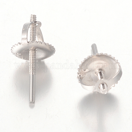 Accessoires de clous d'oreilles en argent sterling STER-I005-56P-1