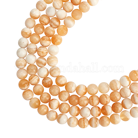 ARRICRAFT Natural Honey Jade Beads Strands G-AR0001-30-1