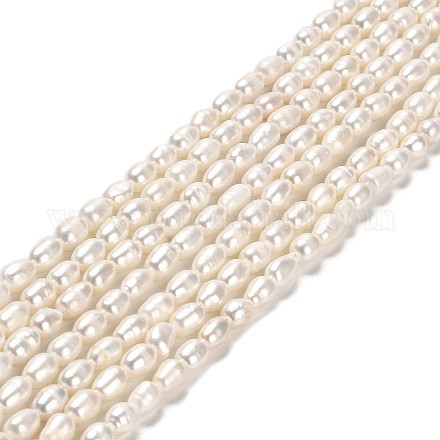 Fili di perle di perle d'acqua dolce coltivate naturali PEAR-E016-150-1