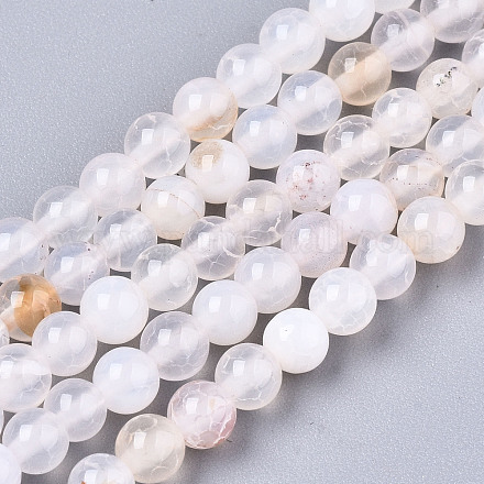 Natürliche Knistern Achat Perlen Stränge G-S359-240B-1