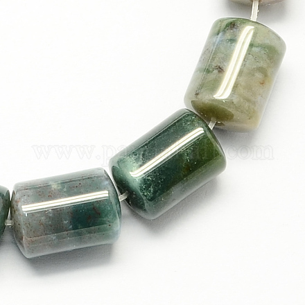 Natural Gemstone Indian Agate Column Beads Strands G-S115-03-1