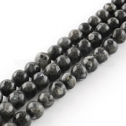 Chapelets de perles rondes en labradorite naturelle G-R342-12mm-09-1
