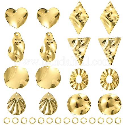 16 шт. 8 подвески из нержавеющей стали 201 DIY-FS0005-37G-1
