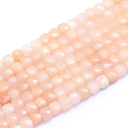 Natürliche rosa Aventurin Perlen Stränge G-K310-B05-1