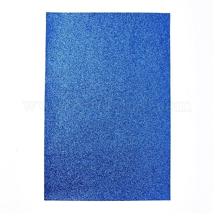 独立記念日の模造革生地シート  キラキラスパンコール付き  レザーイヤリングやDIYクラフトの作成に  ブルー  30x20x0.1cm DIY-D025-D03-1