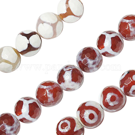 Chapelets de perles d'agate naturelle G-G044-10mm-M-1