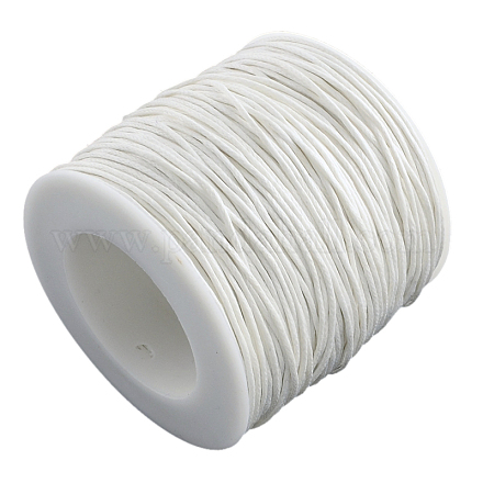 Cordons de fil de coton ciré écologiques YC-R008-1.0mm-101-1