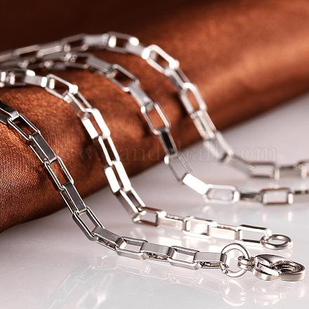 316L Stainless Steel Box Chain Necklaces for Men NJEW-BB07999-18-1
