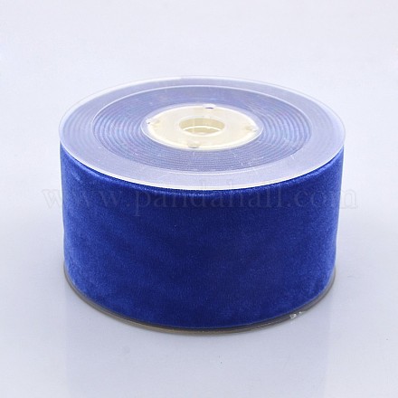 Ruban de velours en polyester pour emballage de cadeaux et décoration de festival SRIB-M001-50mm-352-1