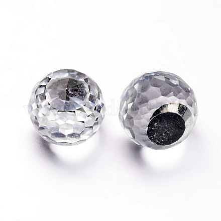 Cabuchones Bola de cristal facetado X-GGLA-L008C-22-1