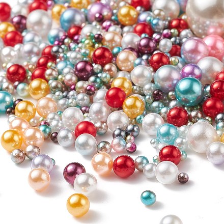 Acrylic Imitation Pearl  Beads OACR-XCP0001-01-1