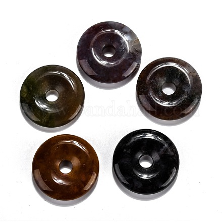 Natural Indian Agate Pendants G-F524-B15-1