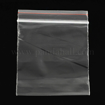 プラスチックジップロックバッグ  再封可能な包装袋  トップシール  セルフシールバッグ  長方形  透明  28x20cm  片側の厚さ：1.6ミル（0.04mm） OPP-Q001-20x28cm-1