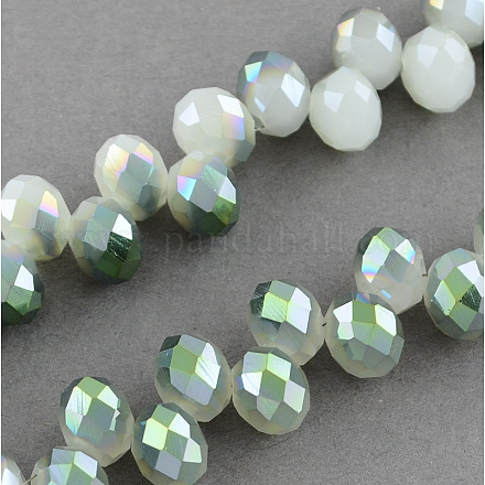 Electroplate Glass Beads EGLA-R078-8mm-12-1