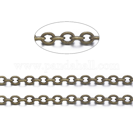 Brass Cable Chains X-CHC027Y-AB-1
