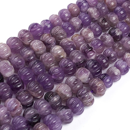 Natural Chevron Amethyst Graduated Beads Strands G-L505-12-1