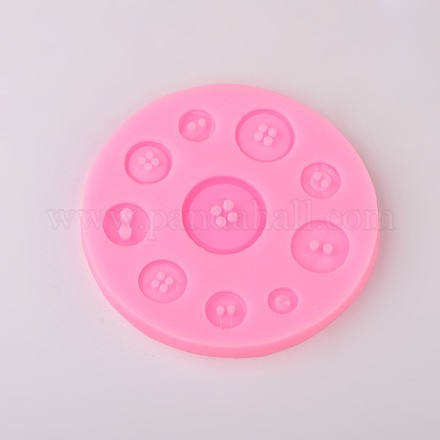 Button Design DIY Food Grade Silicone Molds AJEW-L054-29-1