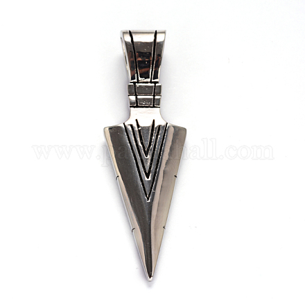 Triangle pendule 304 inoxydable gros pendentifs en acier STAS-L172-03AS-1
