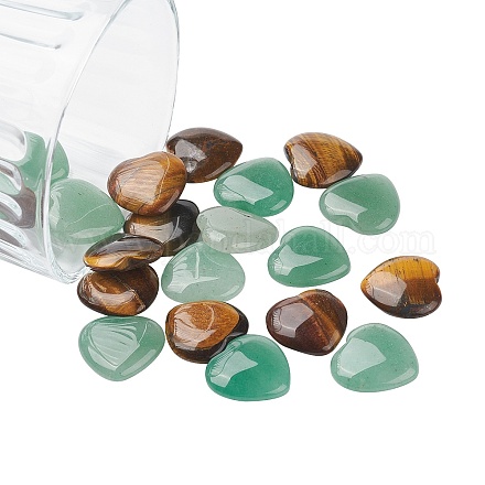 Superfindings 20 pz 2 cabochon misti naturali in stile G-FH0001-21-1
