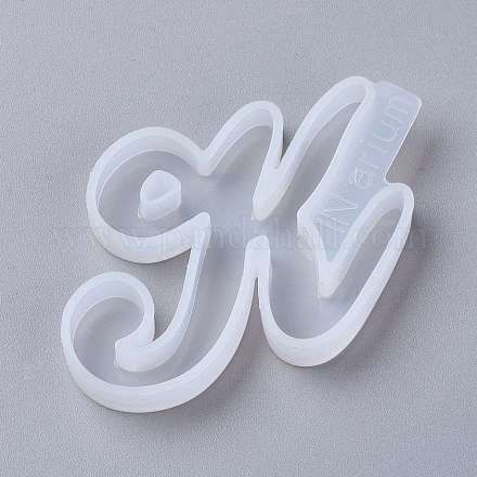Letter DIY Silicone Molds X-DIY-I034-08K-1