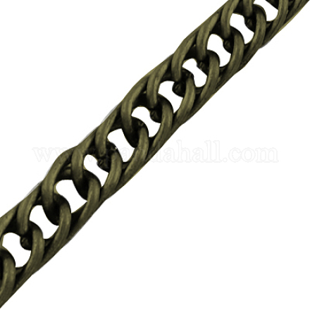 Iron Flat Double Link Chains CH-ZX009-4x3mm-AB-NF-1