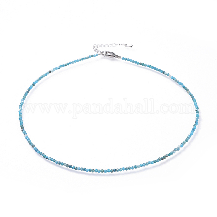 Colliers de perles d'apatite naturelle NJEW-JN02492-02-1