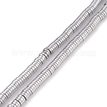 Chapelets de perles en hématite synthétique électrolytique sans magnétiques X-G-G826-09P-4mm-A-1