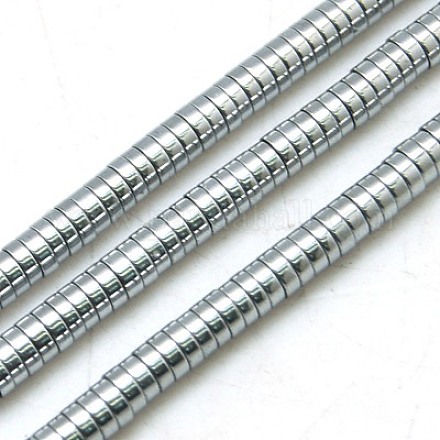 Non magnetici perle ematite sintetico fili X-G-K011-4x1mm-02-1
