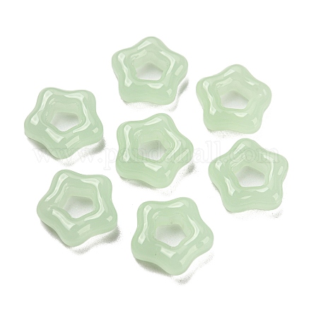 Perles de verre imitation jade GLAA-Q097-01-1