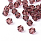 Imitation Crystallized Glass Beads, Transparent, Faceted, Bicone, Dark Orchid, 4x3.5mm, Hole: 1mm about 720pcs/bag