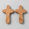 Olive Wood Cross Ornaments, Religion Holding Cross, Prayer Gift, Peru, 10x6.2x1.65cm
