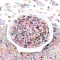 Baking Paint Transparent Glass Beads, Rice, Mixed Color, 7x4~4.5mm, Hole: 1mm, about 2812pcs/pound