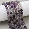 Natural Fluorite Beads Strands, Round, 8.5mm, Hole: 1mm, about 46pcs/strand, 14.76''(37.5cm)