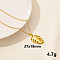Stylish Stainless Steel Leaf Pendant Necklace for Women