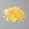 PVC Sequins/Paillette, Flake Paillette, Gold, 5x1.4mm, Hole: 1mm, 1000pcs/bag