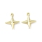 Alloy Pendants, Rack Plating, Star Charms, Golden, 16x14x3mm, Hole: 1.2mm