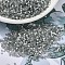 MIYUKI Delica Beads, Cylinder, Japanese Seed Beads, 11/0, (DB1817) Dyed Smoke Gray Silk Satin, 1.3x1.6mm, Hole: 0.8mm, about 10000pcs/bag, 50g/bag