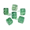 Acrylic Bead, Imitation Jade, Cube, Sea Green, 9x8x8mm, Hole: 2mm, 833pcs/500g