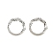 Tibetan Style Alloy Linking Rings, Rings, Antique Silver, 13x2mm, Hole: 9mm