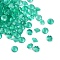 Faceted Natural Green Onyx Agate(Dyed & Heated) Cabochons, Pointed Back, Diamond Shape, 3x2mm