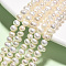 Natural Cultured Freshwater Pearl Beads, Potato, Seashell Color, 4~5mm, Hole: 0.8mm, about 71~72pcs/strand, 13.70~13.98 inch(34.8~35.5cm)