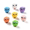 Resin Beads, Frog, Mixed Color, 16x12.5x11.5mm, Hole: 2mm