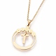 304 Stainless Steel Rhinestone Pendant Necklaces and Stud Earrings Jewelry Sets SJEW-L194-01T-3
