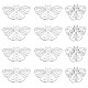 DICOSMETIC 12Pcs Hollow Butterfly Pendants Moon on Butterfly Charm Filigree Connectors Pendant Dangle Moth Charm Supplies Dainty Butterfly Jewelry for DIY Necklace Jewelry Finding STAS-DC0011-17-1