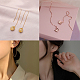 SUNNYCLUE Brass Stud Earring Findings KK-SC0001-17G-6