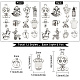 Sunnyclue 72 pièces 12 style style tibétain bébé thème pendentifs en alliage de zinc TIBEP-SC0002-09-2